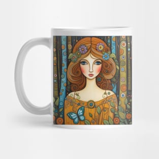 attractive fairy in the woods Mug